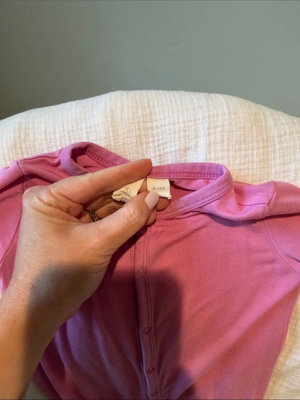 Kyte Baby Pink Footed One-Piece Pajamas 6-12 months